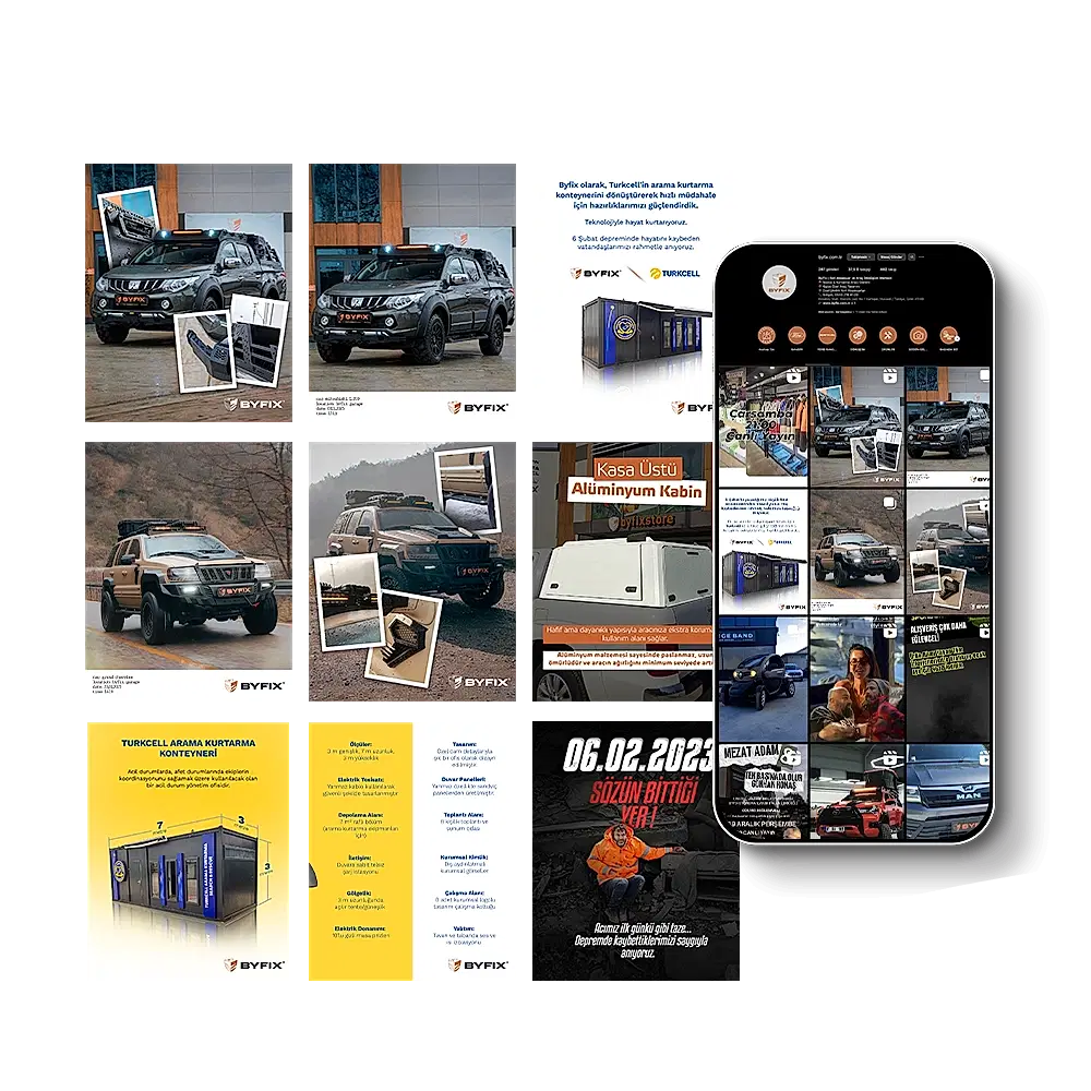 Byfix Otomotiv için Sosyal Medya Yönetimi