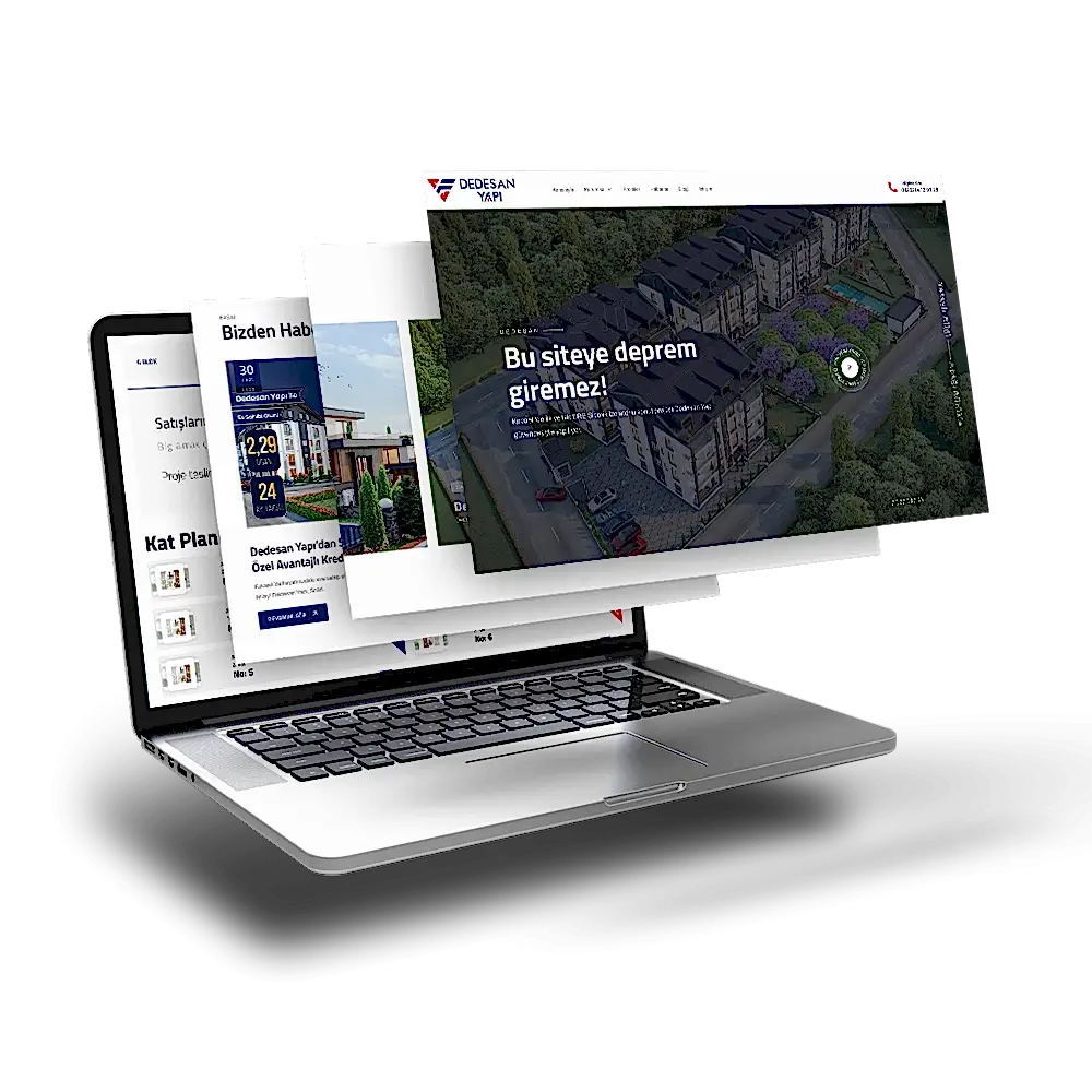 Dedesan Yapı İçin Özel Web Sitesi Tasarımı