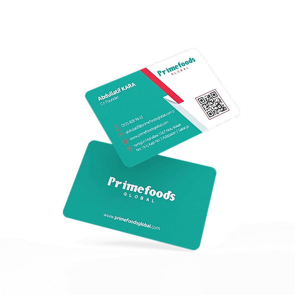 Primefoods Global Kartvizit Tasarımı
