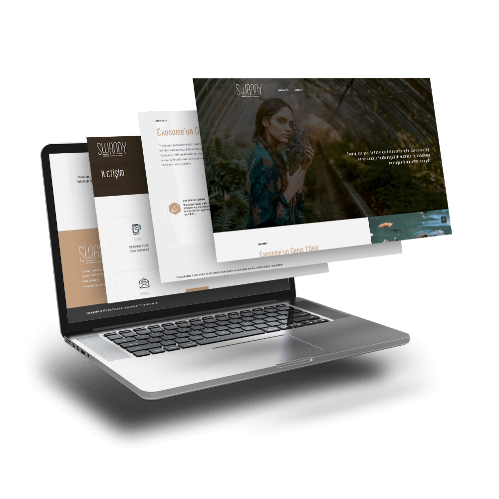 Swanny Exosome İçin Web Sitesi Çalışması